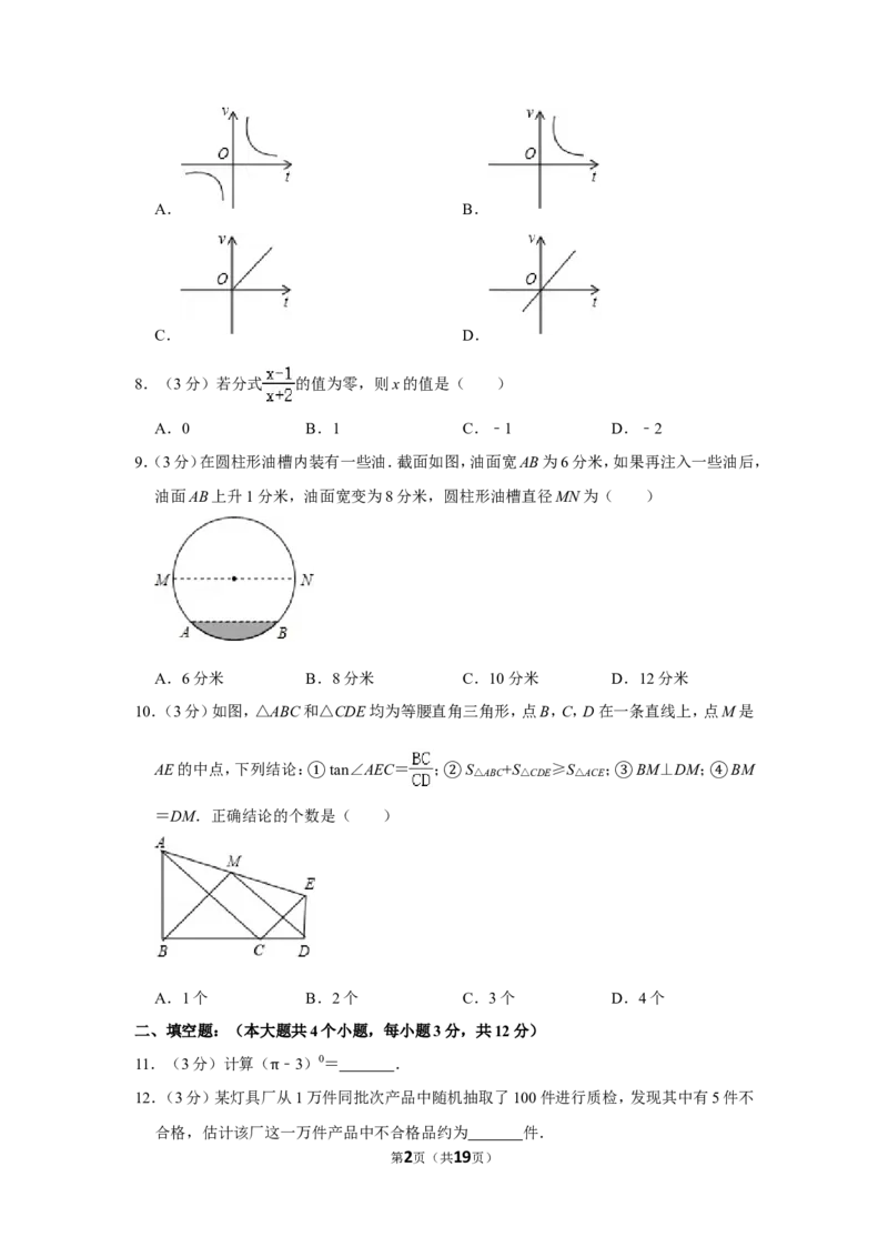2011年四川省南充市中考数学试卷_中考真题_2.数学中考真题2015-2024年_地区卷_四川省_四川南充数学10-22_数学10-21