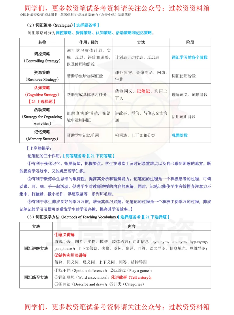 高中英语-教学论_教资_初高中2026教资_26上资料（持续更新）_高中科三_高中科目三资料包合集②_高中英语