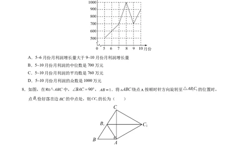 数学（呼和浩特卷）（考试版A4）_2数学总复习_赠送：2024中考模拟题数学_三模（42套）_数学（呼和浩特卷）