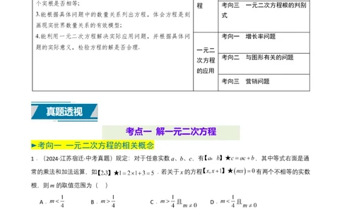 专题06一元二次方程（解析版）_2数学总复习_2025中考复习资料_备战2025年中考数学真题题源解密（全国通用）