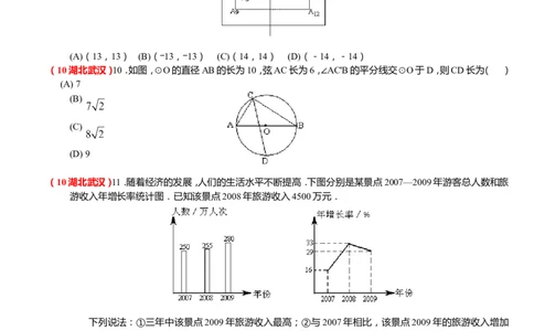 2010年武汉市中考数学试题及答案_中考真题_2.数学中考真题2015-2024年_地区卷_湖北省_武汉数学08-22