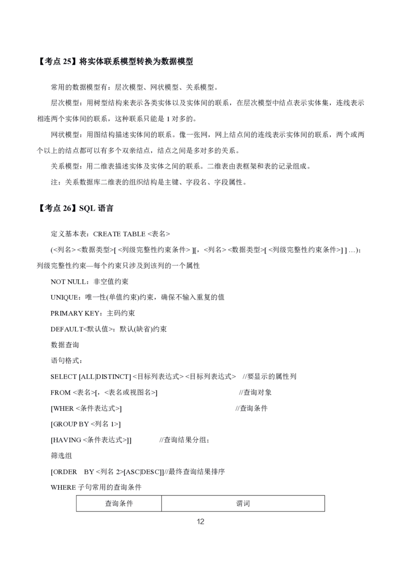 初高中信息技术高频考点_教资_2026上半年中学教资笔试（更新中）_03教资笔试高频考点清单（科一+科二+科三）_教资笔试科三高频考点