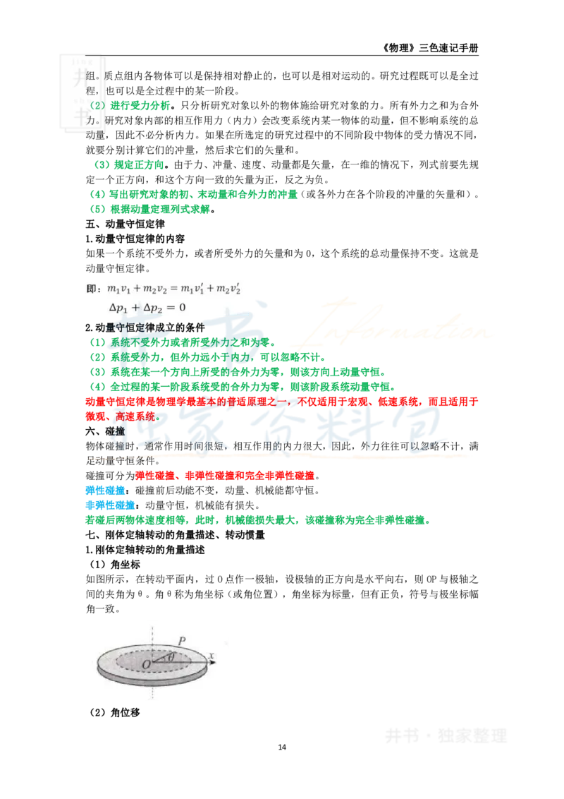 井书&middot;独家资料包教师资格《（高中）物理》三色速记手册（独家整理）_教资_初高中2026教资_25下教师资格证_科三高中各科资料汇总_井书&middot;独家资料包高中各科资料汇总