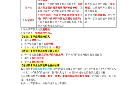 教师资格《中学综合素质》三色速记手册_教资_32教师资格证三色笔记
