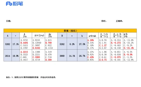 2025.1.06速算技巧练习答案_2026考公资料_（10）粉笔_2026年国考980系统班FB_2026国考系统班资料汇总_●速算技巧