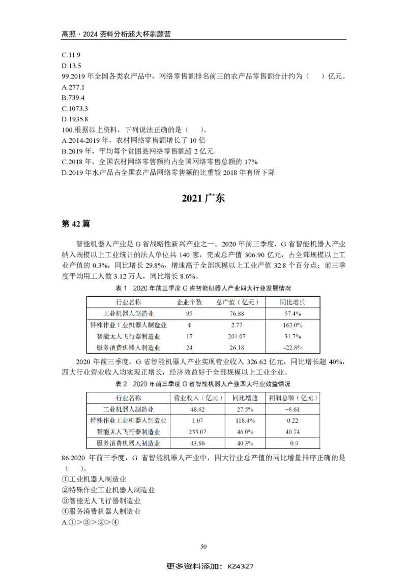 2024超大杯资料刷题营100篇-题本版_2026考公资料_超格合集_数资高照合集_刷题讲义合集高照数量资料刷题讲义_高照资料分析刷题营100篇