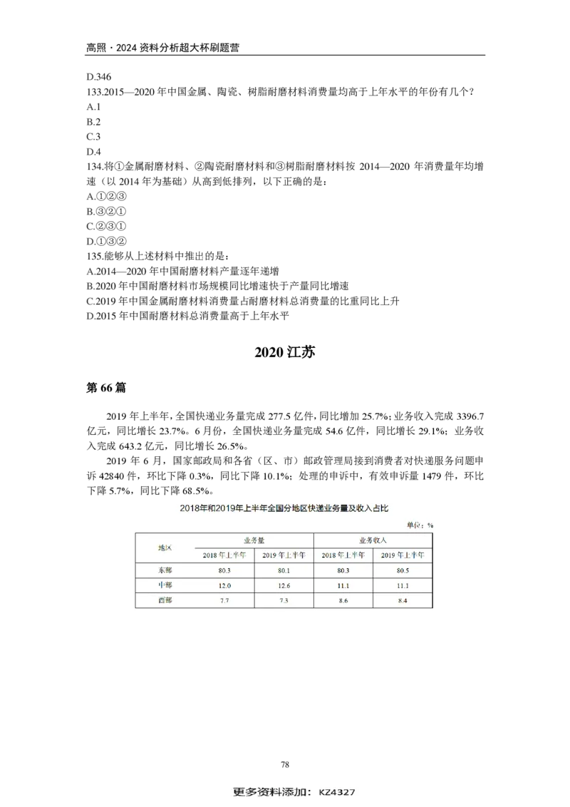 2024超大杯资料刷题营100篇-题本版_2026考公资料_超格合集_数资高照合集_刷题讲义合集高照数量资料刷题讲义_高照资料分析刷题营100篇