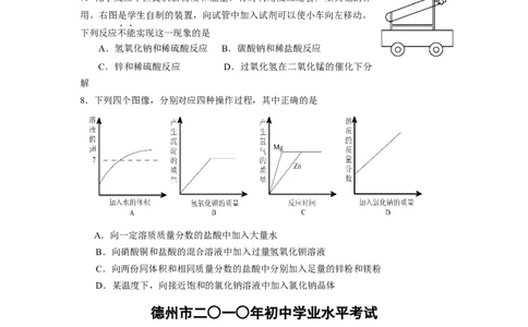 2010年德州市中考化学试卷及答案_中考真题_5.化学中考真题2015-2024年_地区卷_德州化学09-20
