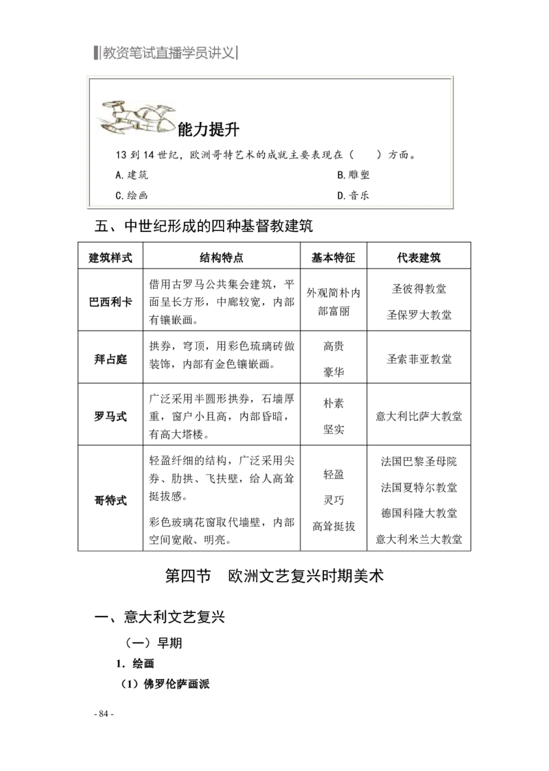 学科知识与教学能力-初中美术讲义321页_教资_33教资笔试历年真题汇总（科一+科二+科三）_科三真题_02初中科三各科电子资料包合集_美术（资料文档）_初中美术