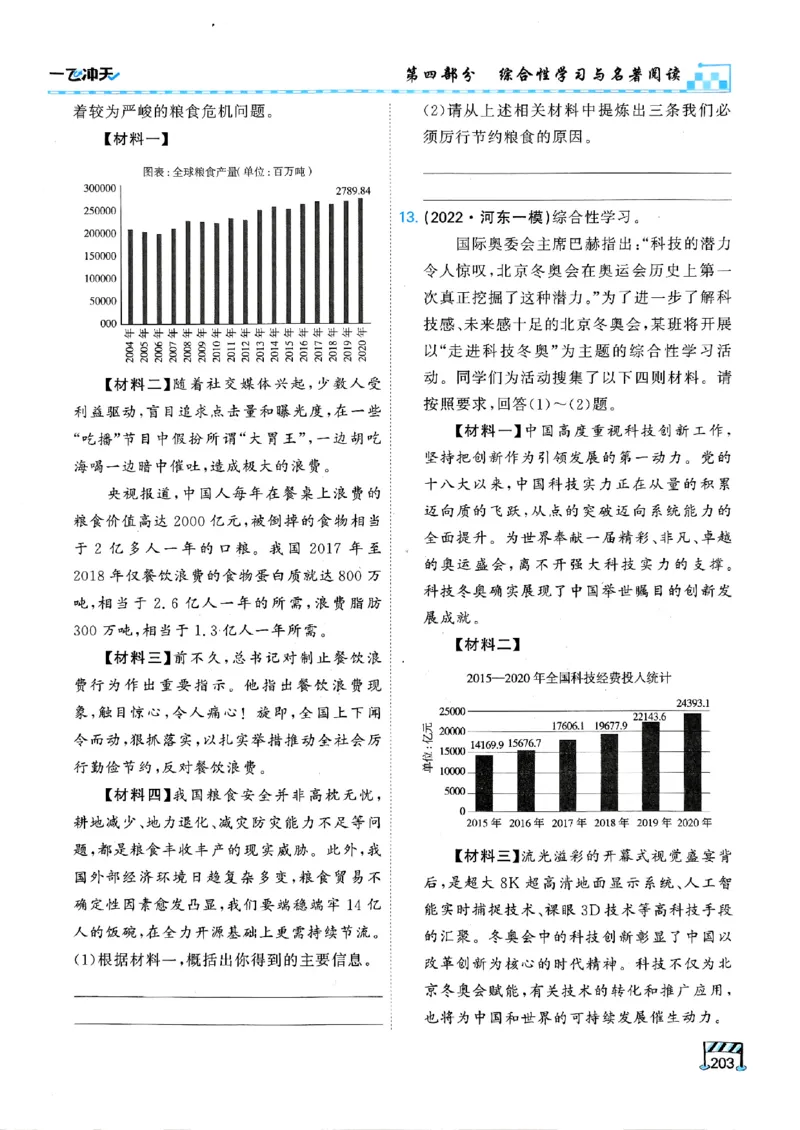 一飞冲天-中考专项精品试题分类-语文_《一飞冲天-中考专项》2026版_一飞冲天-中考专项（2026版）