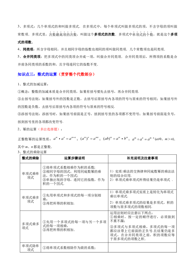专题01数与式（4大模块知识梳理+10个基础考点+1个方法技巧+4个易错点）原卷版_2数学总复习_2025中考复习资料_2025年中考数学一轮知识梳理