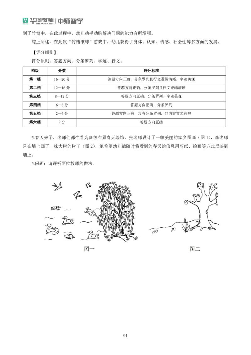 幼儿主观题专项突破(1)公众号神奇喇叭_教资_25下资料合集一_03主观题答题模板和典型例题（科一+科二）