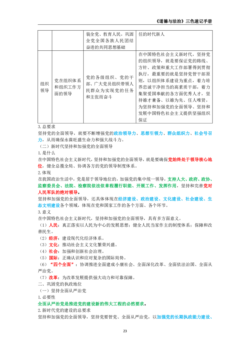 教师资格《（初中）道德与法治》三色速记手册_教资_33教资笔试历年真题汇总（科一+科二+科三）_科三真题_02初中科三各科电子资料包合集_政治（资料文档）