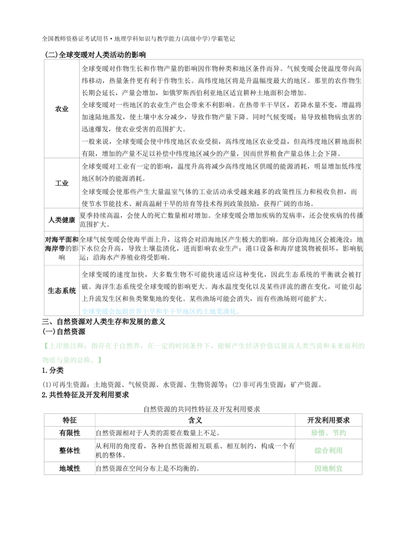 高中地理-学霸笔记119页(1)_教资_初高中2026教资_26上资料（持续更新）_高中科三_高中科目三资料包合集②_高中地理