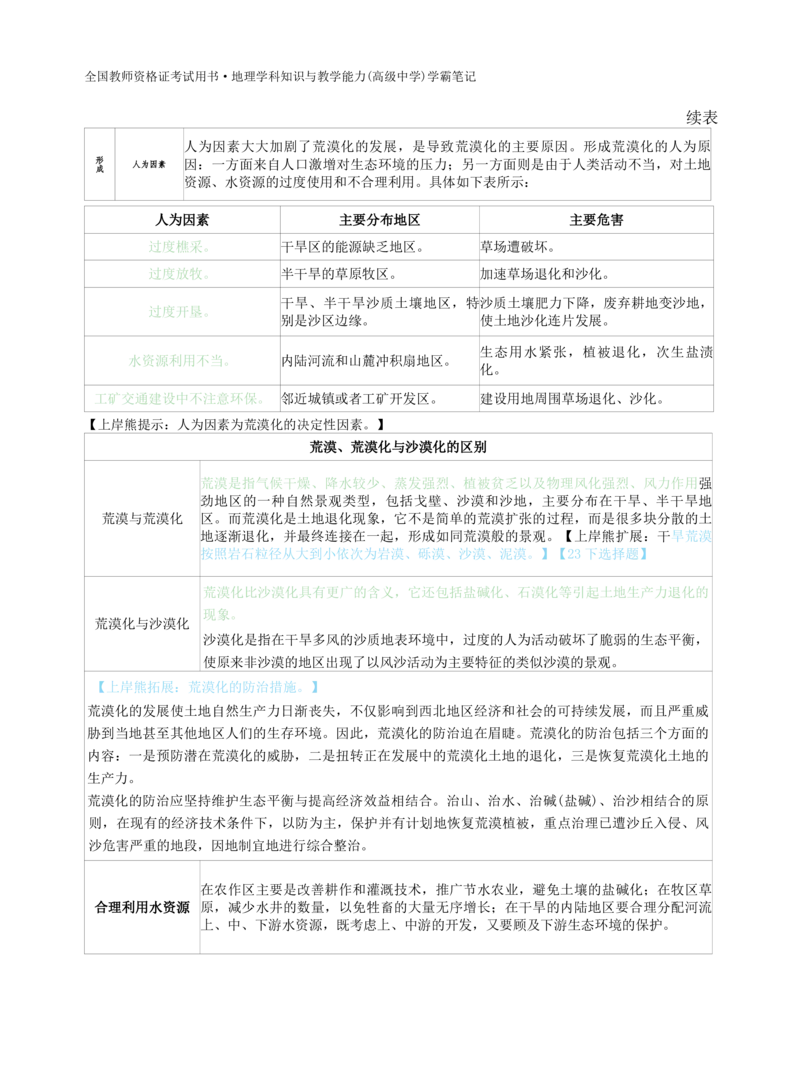 高中地理-学霸笔记119页(1)_教资_初高中2026教资_26上资料（持续更新）_高中科三_高中科目三资料包合集②_高中地理