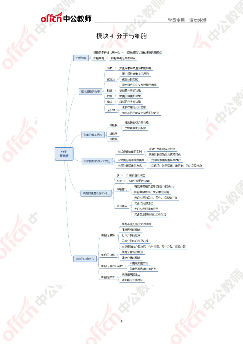 思维导图（生物）_教资_33教资笔试历年真题汇总（科一+科二+科三）_科三真题_02高中科三各科电子资料包合集_生物（资料文档）_高中生物_02科三知识汇总思维导图