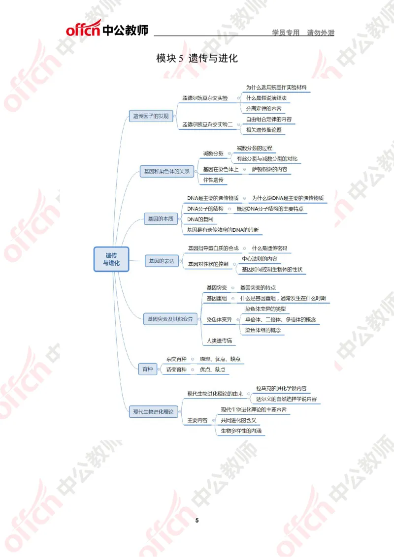 思维导图（生物）_教资_33教资笔试历年真题汇总（科一+科二+科三）_科三真题_02高中科三各科电子资料包合集_生物（资料文档）_高中生物_02科三知识汇总思维导图