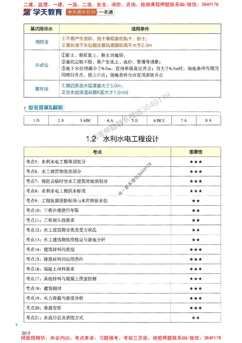 2025年一建水利-学天一本通（精讲讲义）_2026年一级建造师_2026年一建水利_2025年一建水利SVIP_01-精华文档✿电子教材✿历年真题_17-水利《学天一本通+必刷题》推荐