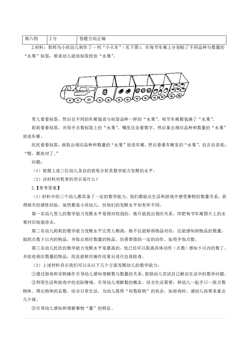 幼儿材料分析题专项训练_教资_初高中2026教资_25下教师资格证_7.25下教资笔试专项训练_125下材料分析专项训练_幼儿材料分析专项训练