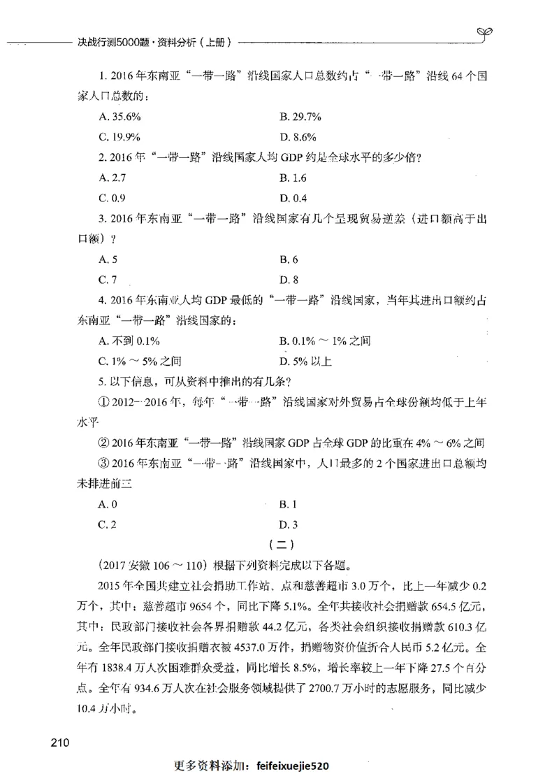 09资料分析（题本）_26吉林考备考资料包_11省考刷题包_04决战行测5000题_行测5000题2021年7月版次