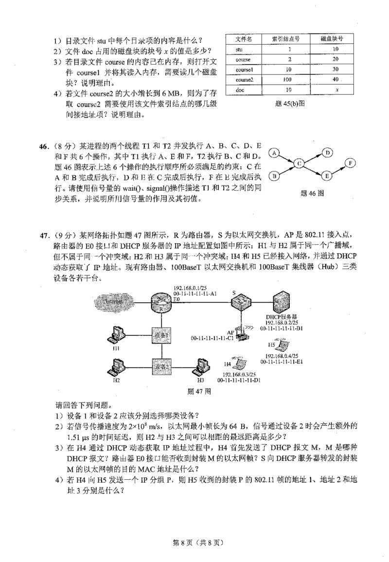2022年计算机408统考真题_408计算机统考历年真题_2009-2025计算机408统考真题