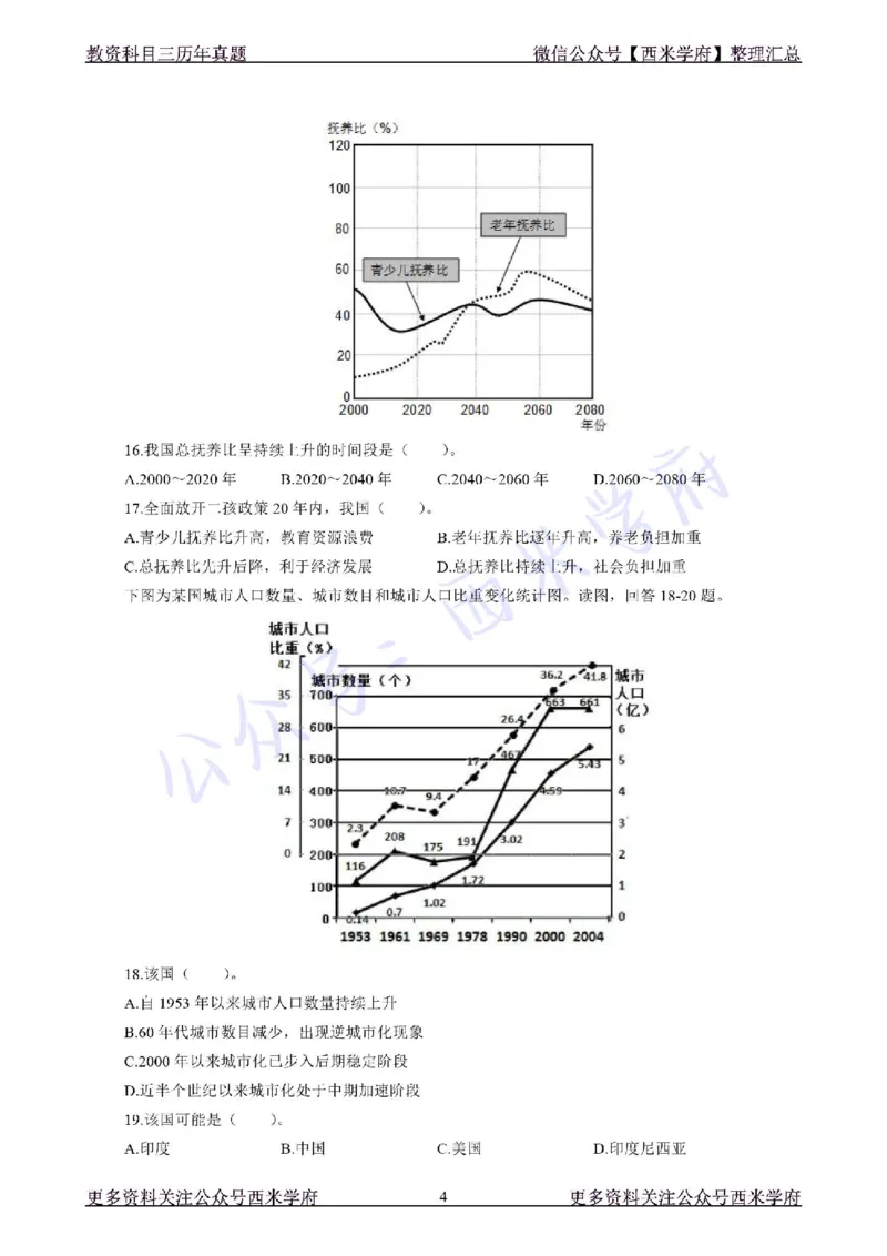 19年下-初中地理真题-题本_4-教培资料-26年最新资料-同步更新_初中高中教资_03科三专项（进去保存报考的学科即可）_01科目三FB网课、三色速记手册、知识点导图等推荐_初中