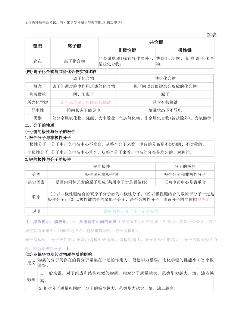 初中化学-学霸笔记111页_教资_初高中2026教资_26上资料（持续更新）_初中科三_初中科目三资料合集①_初中化学