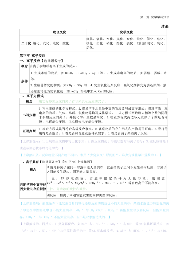 初中化学-学霸笔记111页_教资_初高中2026教资_26上资料（持续更新）_初中科三_初中科目三资料合集①_初中化学