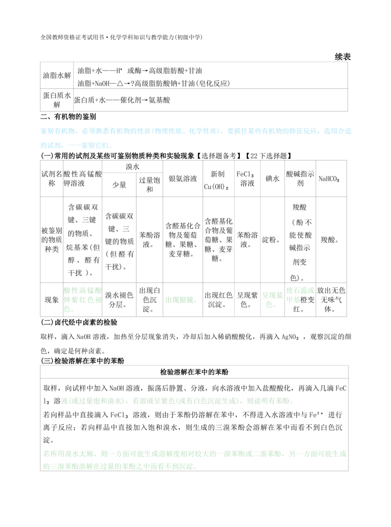 初中化学-学霸笔记111页_教资_初高中2026教资_26上资料（持续更新）_初中科三_初中科目三资料合集①_初中化学