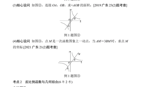 2025年中考数学总复习12反比例函数与一次函数、几何结合_2数学总复习_2025中考复习资料_2025年中考二轮数学总复习微专题学案（含答案）