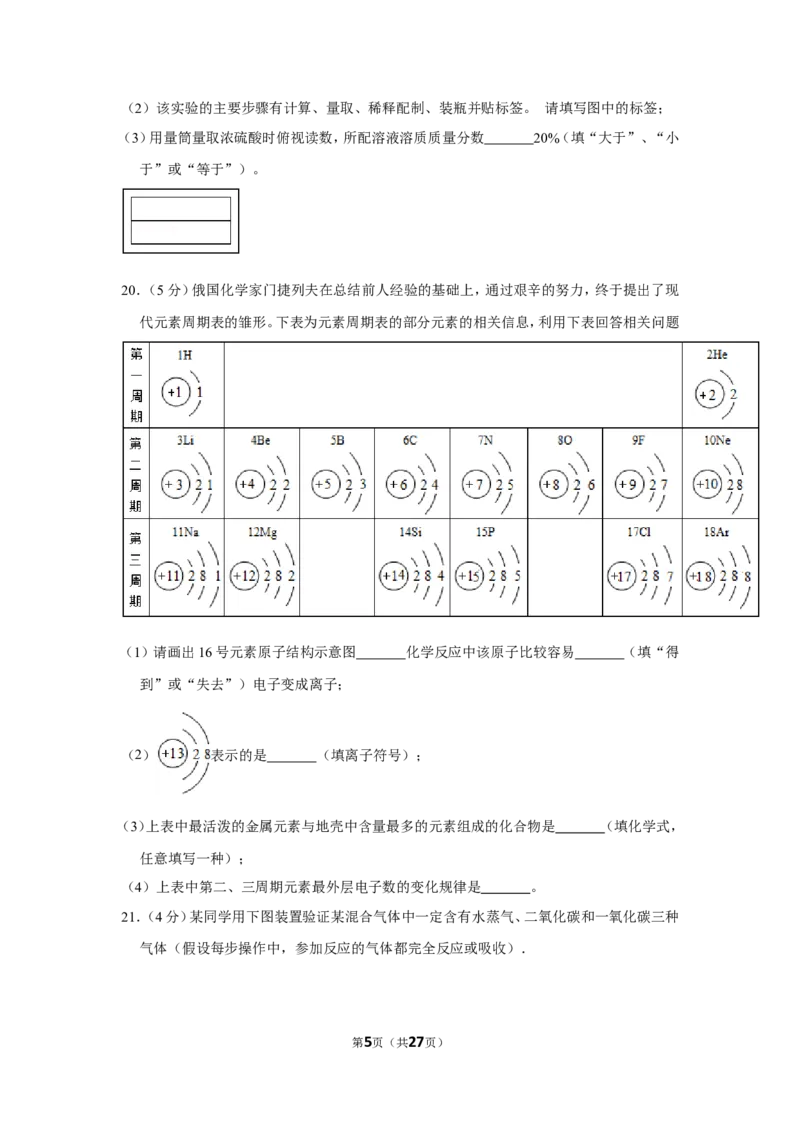 2012年四川省眉山市中考化学试卷（含解析版）_中考真题_5.化学中考真题2015-2024年_地区卷_四川省_四川眉山化学12-21