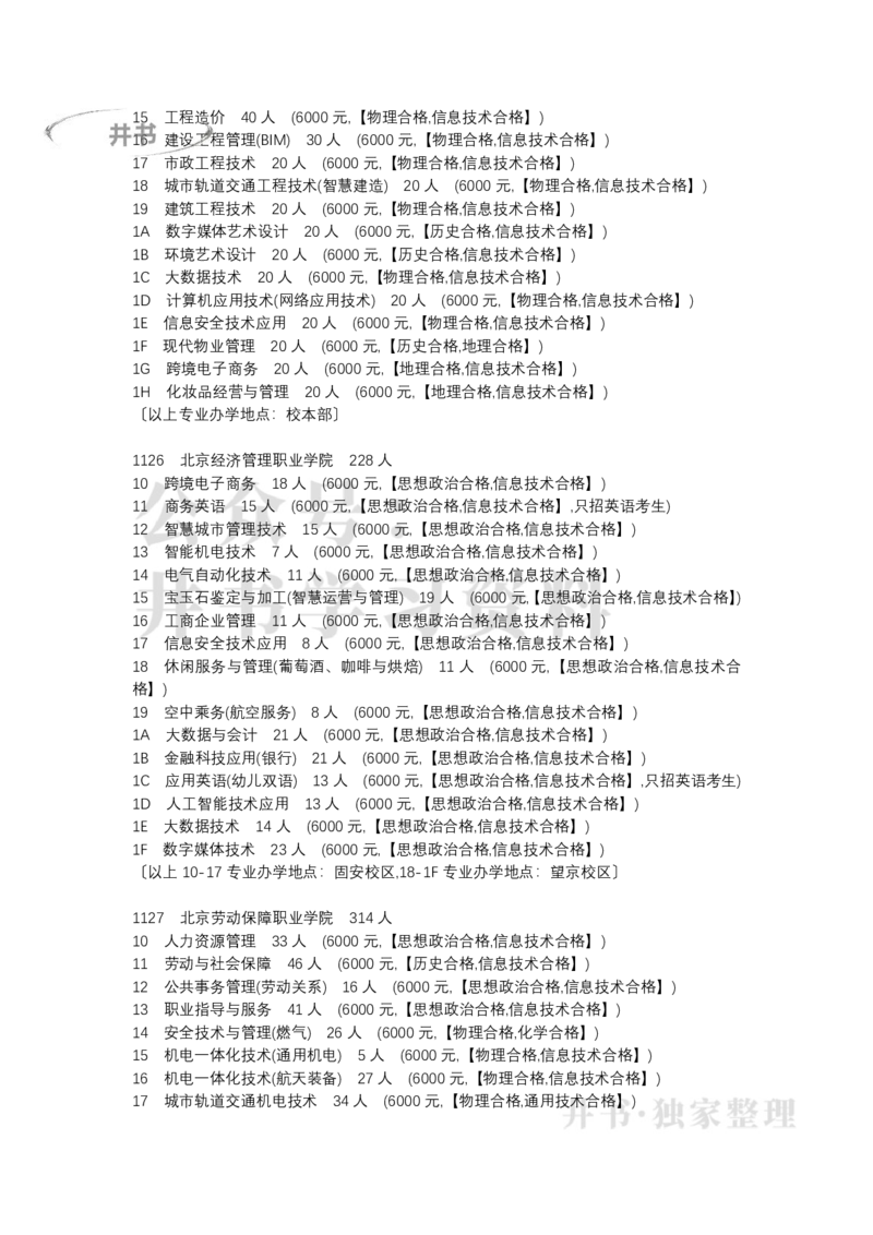 (专科)北京市2022年普通高等学校招生专业目录(普通类)（独家整理）_1.高考2025全国各省真题+答案_必看高考志愿填报价值2999_高考志愿填报_05-北京_北京高考录取数据-17-23年