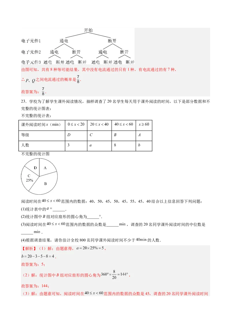 2024年中考押题预测卷（江苏无锡卷）-数学（全解全析）_2数学总复习_赠送：2024中考模拟题数学_押题预测