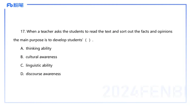2024年上半年教师资格证考试《高中英语》_4-教培资料-26年最新资料-同步更新_初中高中教资_03科三专项（进去保存报考的学科即可）_初中_初中英语-通关资料包_2025年FB学科-英语
