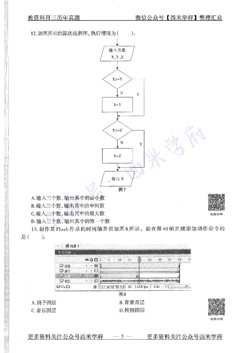 16年上-初中信息技术-真题及答案解析_4-教培资料-26年最新资料-同步更新_初中高中教资_03科三专项（进去保存报考的学科即可）_初中_初中信息技术通关资料包_2.真题历年真题