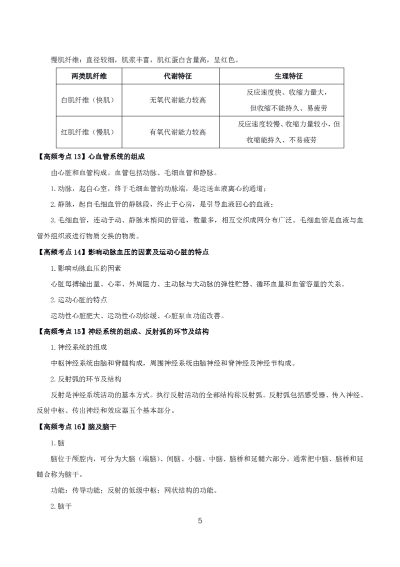 初高中体育高频考点_教资_2026上半年中学教资笔试（更新中）_03教资笔试高频考点清单（科一+科二+科三）_教资笔试科三高频考点