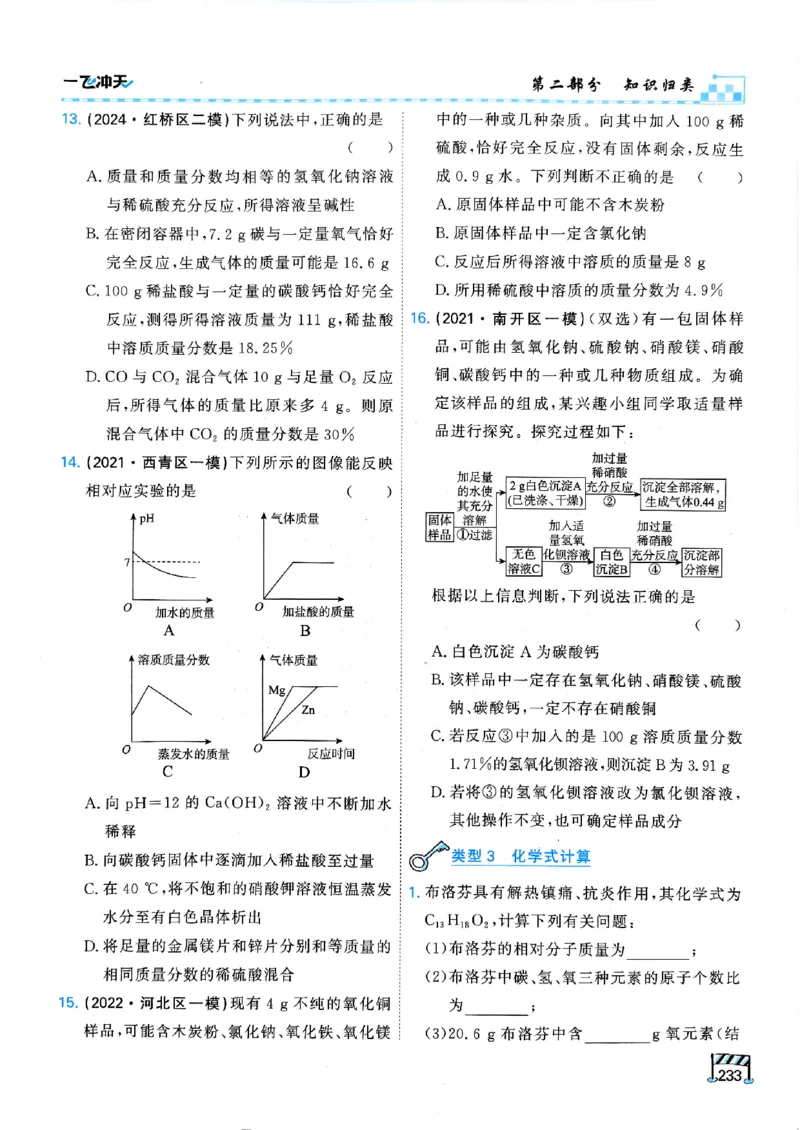 一飞冲天-中考专项精品试题分类-化学_《一飞冲天-中考专项》2026版_一飞冲天-中考专项（2026版）