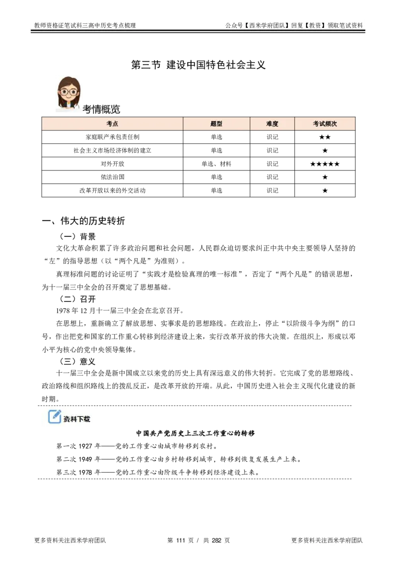高中历史-考点梳理_教资_25下资料合集二_25下最新科三知识点汇编+思维导图-高中_11.历史_04.考点梳理