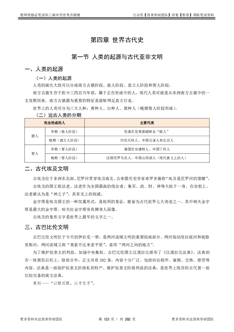 高中历史-考点梳理_教资_25下资料合集二_25下最新科三知识点汇编+思维导图-高中_11.历史_04.考点梳理