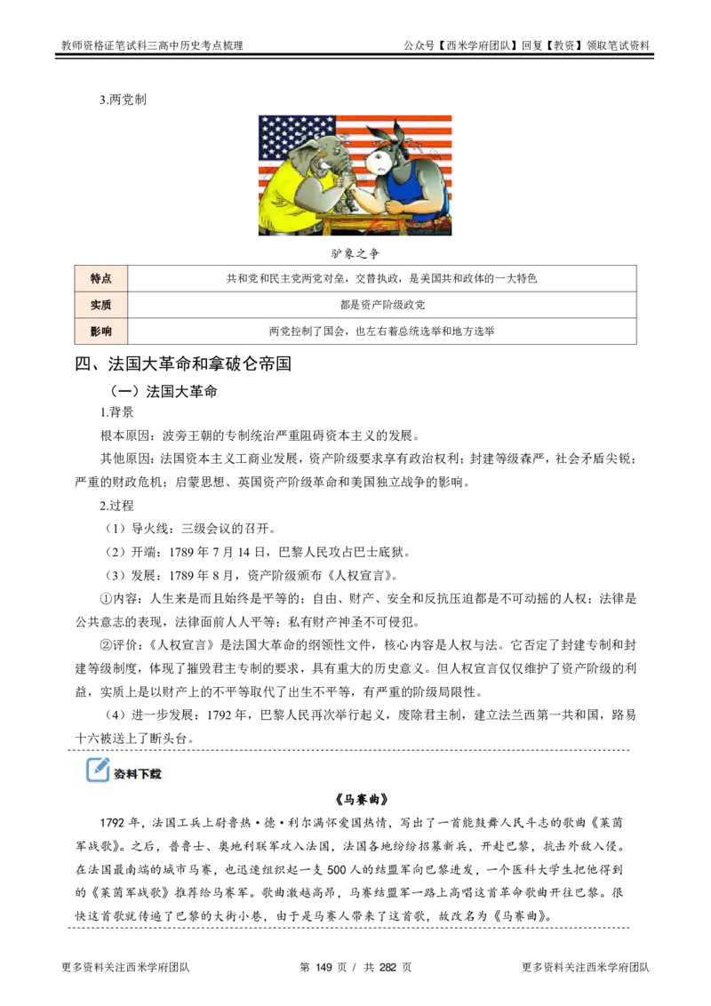 高中历史-考点梳理_教资_25下资料合集二_25下最新科三知识点汇编+思维导图-高中_11.历史_04.考点梳理