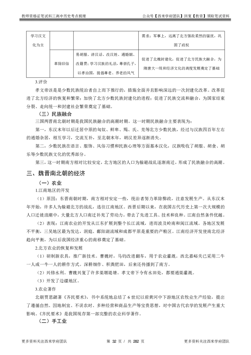 高中历史-考点梳理_教资_25下资料合集二_25下最新科三知识点汇编+思维导图-高中_11.历史_04.考点梳理