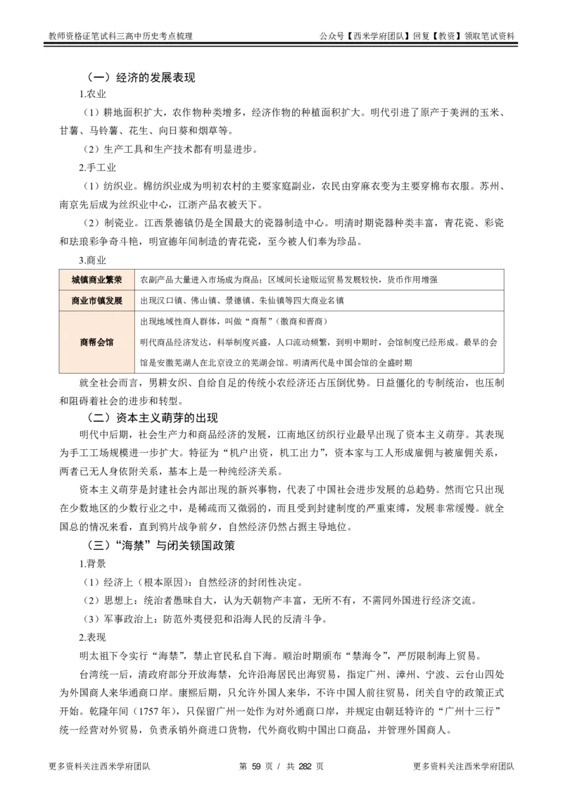 高中历史-考点梳理_教资_25下资料合集二_25下最新科三知识点汇编+思维导图-高中_11.历史_04.考点梳理