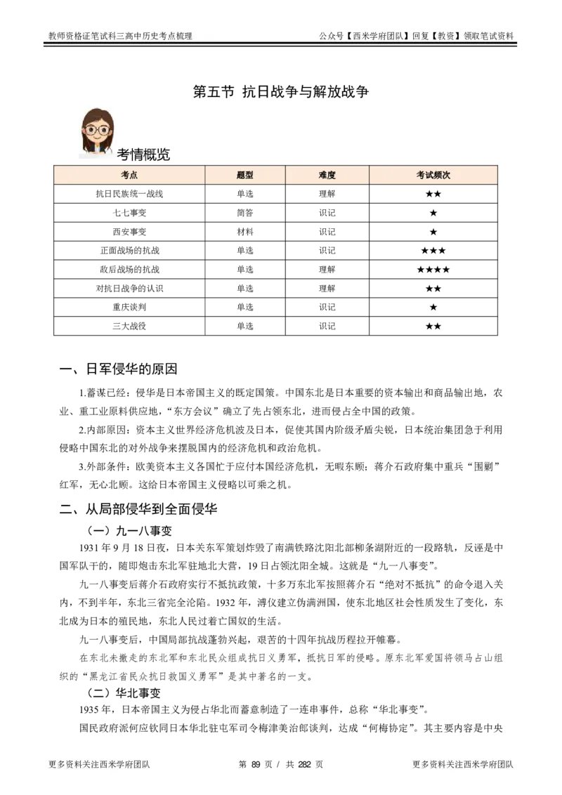 高中历史-考点梳理_教资_25下资料合集二_25下最新科三知识点汇编+思维导图-高中_11.历史_04.考点梳理