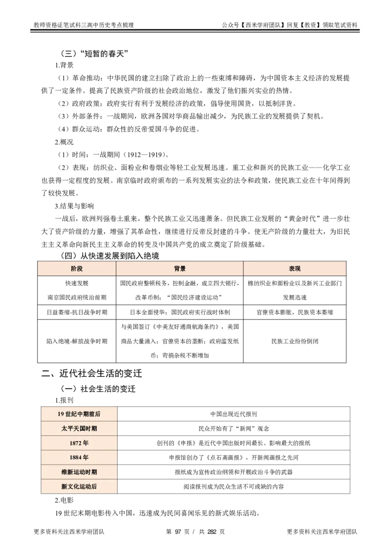 高中历史-考点梳理_教资_25下资料合集二_25下最新科三知识点汇编+思维导图-高中_11.历史_04.考点梳理