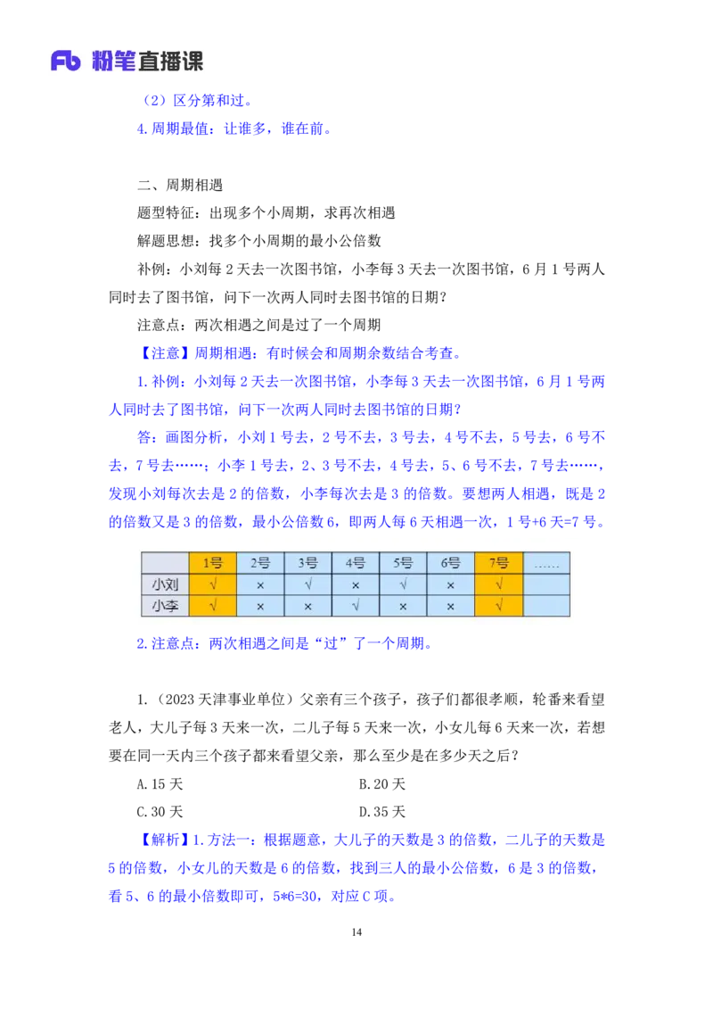 2024.06.06+周期问题+刘凯（讲义+笔记）（笔试系统班图书大礼包：2025国考）_2026考公资料_（10）粉笔_2025粉笔国考省考980（课＋笔记）_粉笔980（25多省）_02025年980系统班补充课程FB