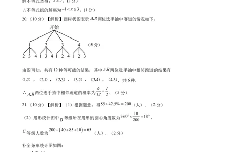 数学（南通卷）（参考答案及评分标准）_2数学总复习_赠送：2024中考模拟题数学_一模_数学（南通卷）-2024年中考第一次模拟考试