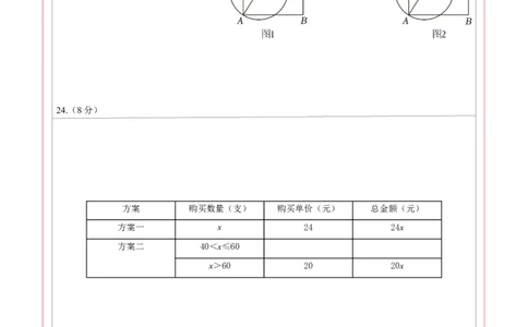2024年中考押题预测卷（江苏常州卷）-数学（答题卡）A4_2数学总复习_赠送：2024中考模拟题数学_押题预测