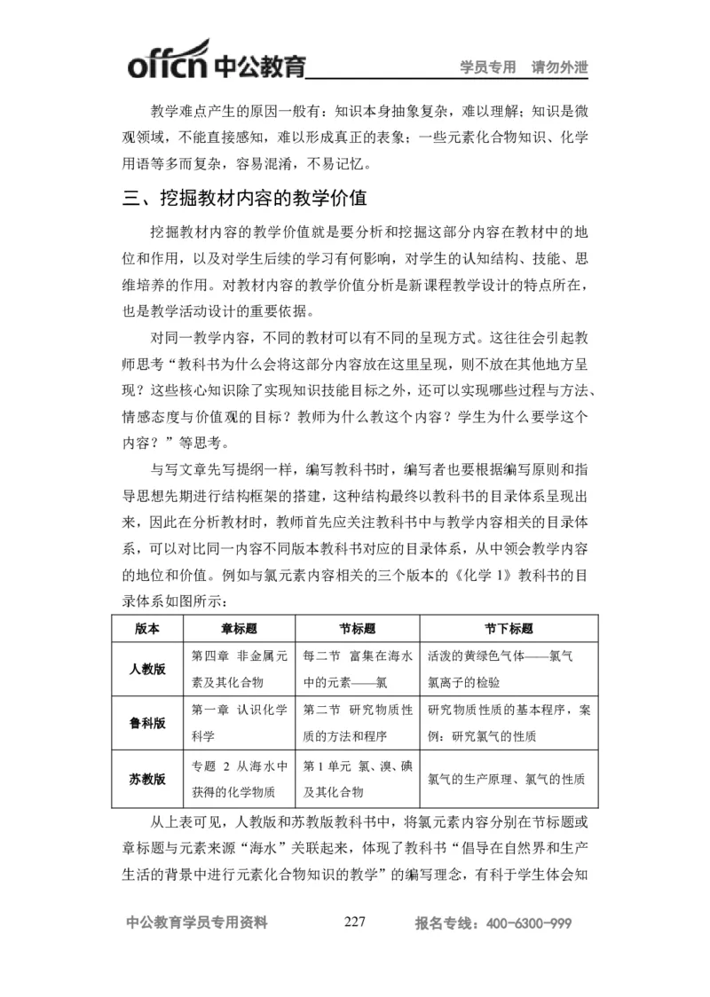 学科知识与教学能力-高中化学讲义332页_教资_33教资笔试历年真题汇总（科一+科二+科三）_科三真题_02高中科三各科电子资料包合集_化学（资料文档）_高中化学