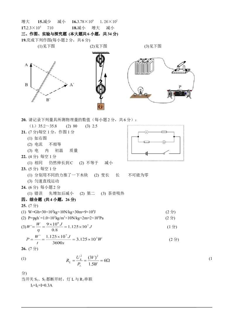 2010云南省昆明市中考物理试卷及答案_中考真题_4.物理中考真题2015-2024年_地区卷_云南省_云南昆明中考物理09-21