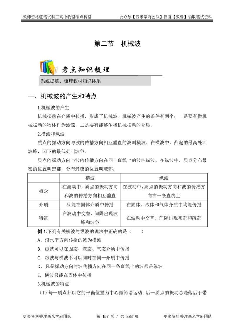 高中物理-考点梳理1_教资_25下资料合集二_25下最新科三知识点汇编+思维导图-高中_06.物理_04.考点梳理